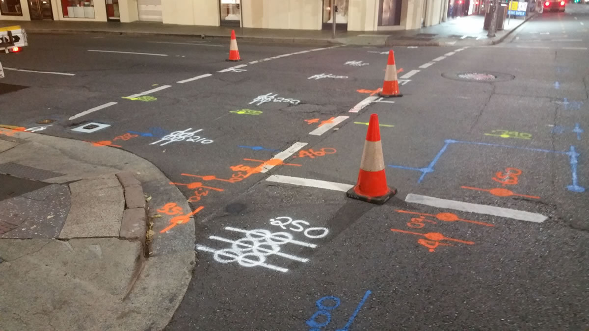 underground services locating marking mapping inner city Brisbane Gold Coast
